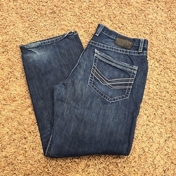 BKE Denim Tyler Straight 36 R loose fit Buckle mens - Picture 1 of 4